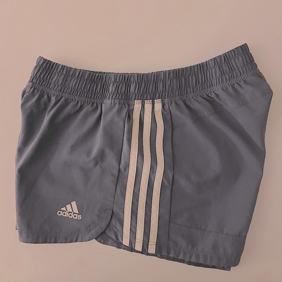 Grey Blue Adidas Shorts - Picture 2 of 3